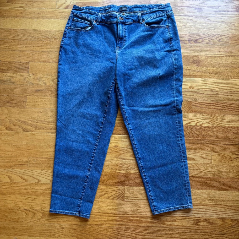 Talbots Everyday Relaxed Jean 18W Sonia Wash Blue Straight Leg Denim Pants